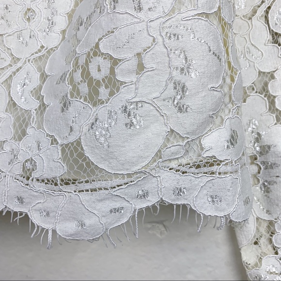 SOLD Wayf Erin Floral Lace Long Sleeve Shopbop Blouse - Picture 5 of 9